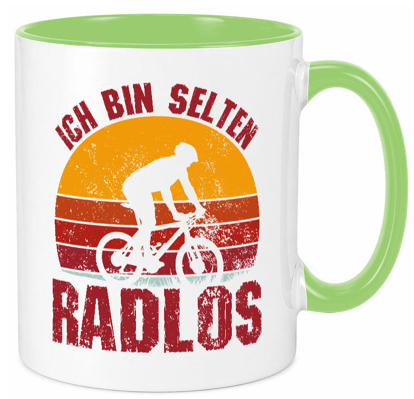 Ich bin Selten Radlos | Radfahrer Mountainbike Humor Geschenkidee Tasse
