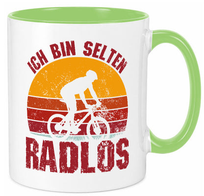 Ich bin Selten Radlos | Radfahrer Mountainbike Humor Geschenkidee Tasse