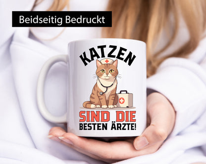 Cats are the best doctors | Pet funny saying gift animal lovers