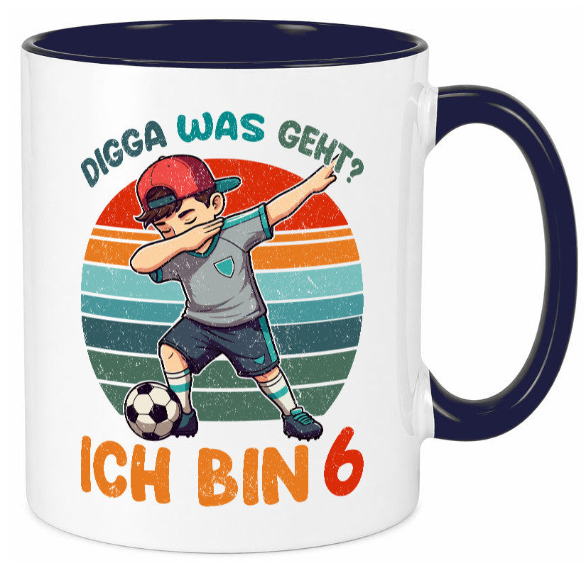 6. Geburtstag | 6 Jahre digga ich bin Dabbing lustig Geschenkidee Geschenk Tasse