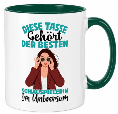 Im Universum: Schauspielerin | Theater Geschenkidee Humor Tasse