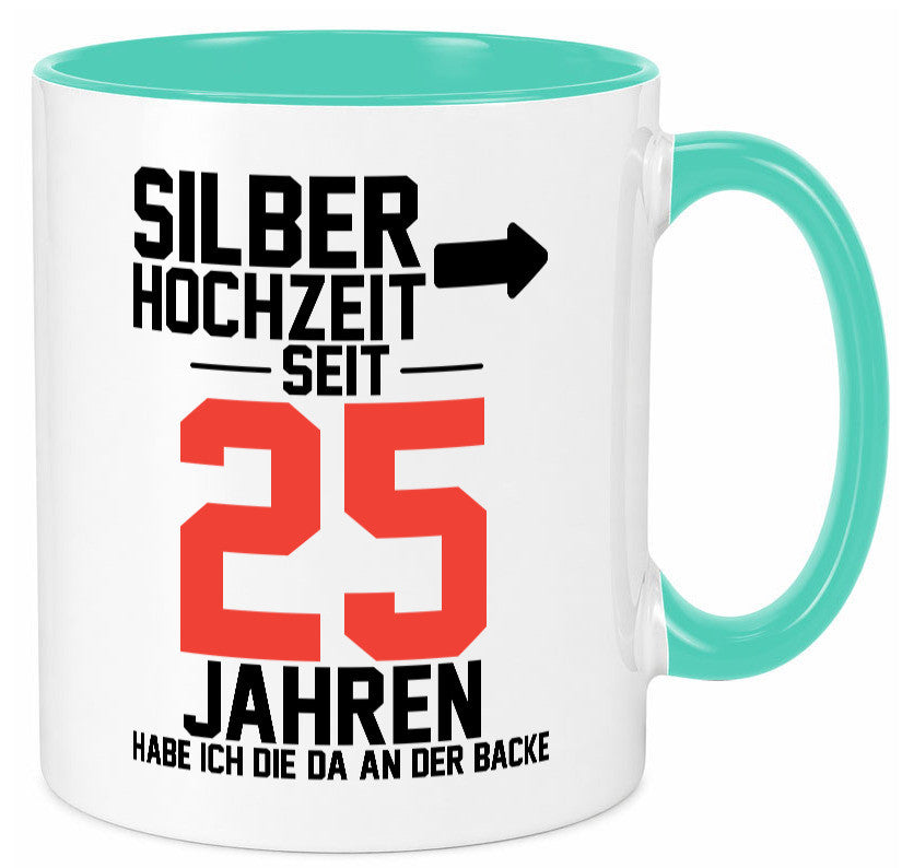 25. Hochzeitstag | Ehemann Silberhochzeit v2 lustig Humor Geschenkidee Geschenk Tasse