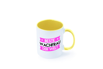 Beste Wachfrau | Wachpersonal Nachtwächter Humor Geschenkidee Tasse