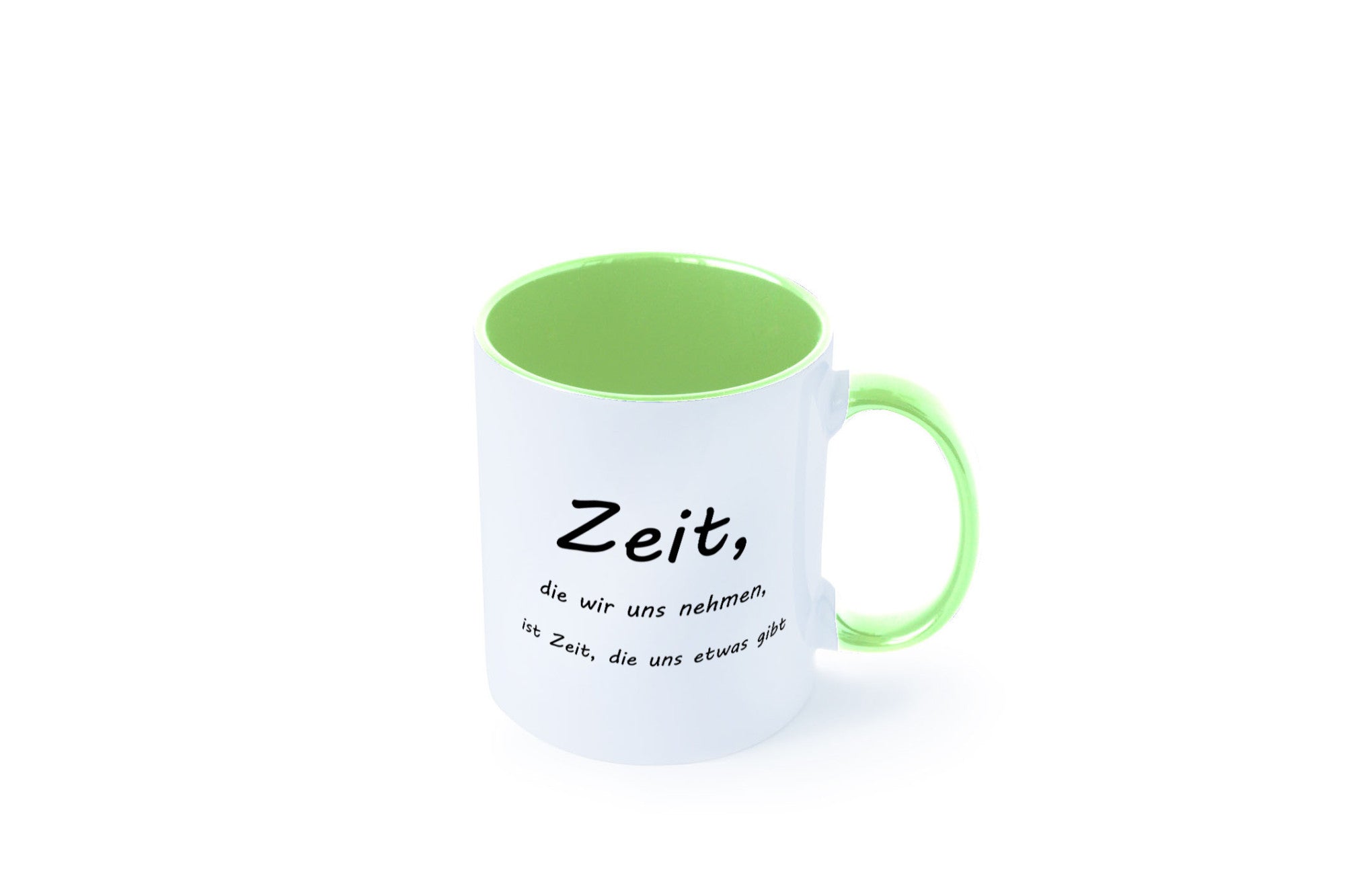 Zeit die wir uns nehmen ist etwas gibt Humor Geschenkidee Tasse