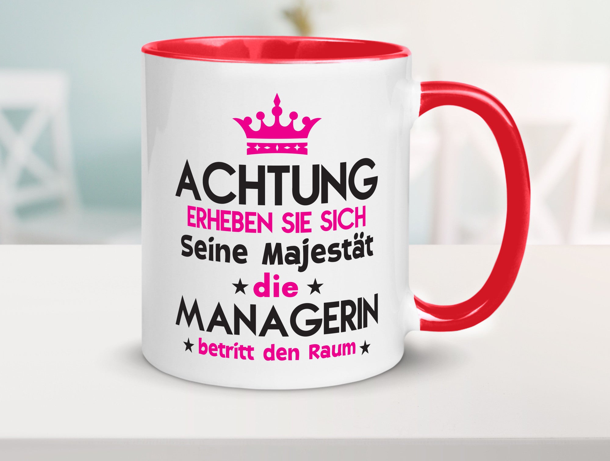 Seine Majestät Managerin | Management lustig Humor Geschenkidee Geschenk Tasse