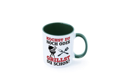 Grillst du schon? | Spruch Tasse Grillen Männer Geschenkidee Humor