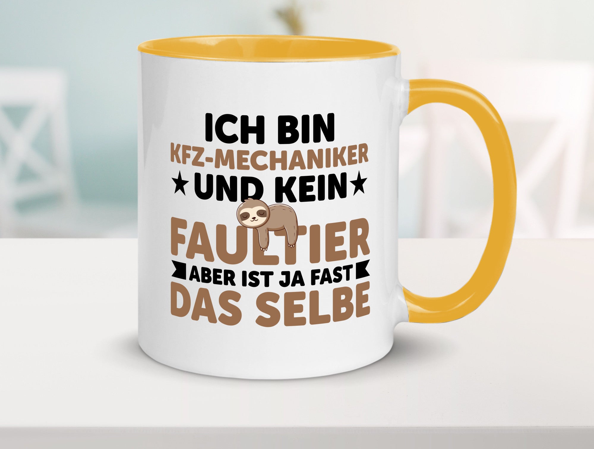 Ich bin kein Faultier: KFZ-Mechaniker | Werkstatt Geschenkidee Tierliebhaber