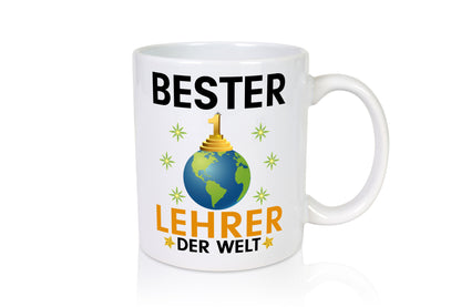 Welt Bester Lehrer | Schule Beruf Schüler Geschenk Arbeit Kollegen Büro