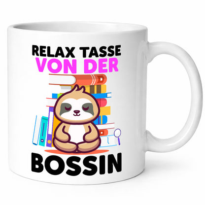 Relax Tasse: Bossin | Führungskraft Vorgesetzte Geschenk Humor Geschenkidee