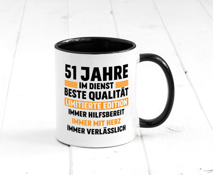 51 Jahre im Dienst | Jubiläum Arbeit lustiger Spruch Geschenk Kollegen Büro