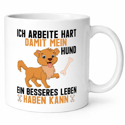 Ich Arbeite für meinen Hund | Schönes leben lustig Arbeit Kollegen Büro