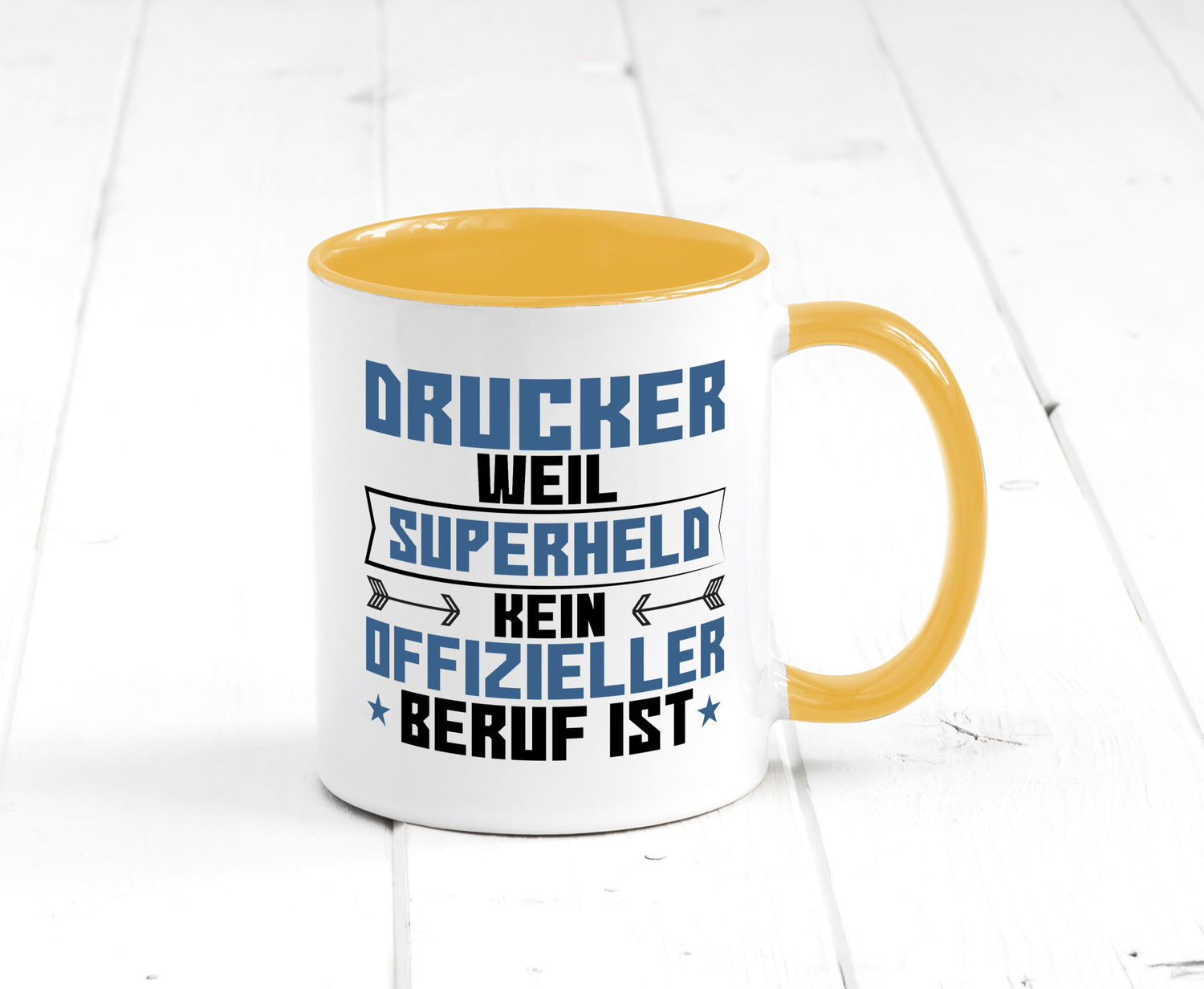 Superheld Drucker | Druckerei Print Medien Humor Geschenkidee Tasse