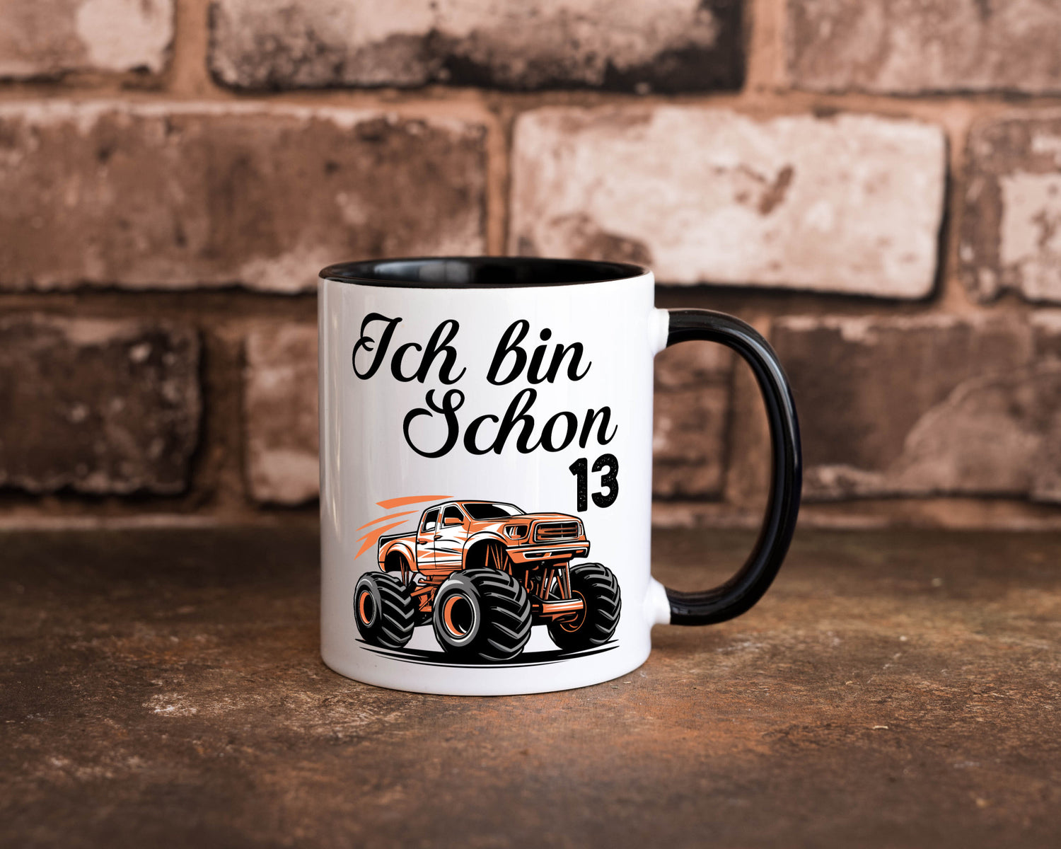 13. Geburtstag | Monster truck 13 Jahre Geschenkidee Humor Tasse