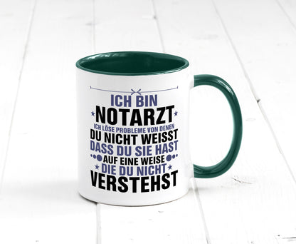 Löse Probleme: Notarzt | Arzt v2 Geschenkidee Humor Tasse