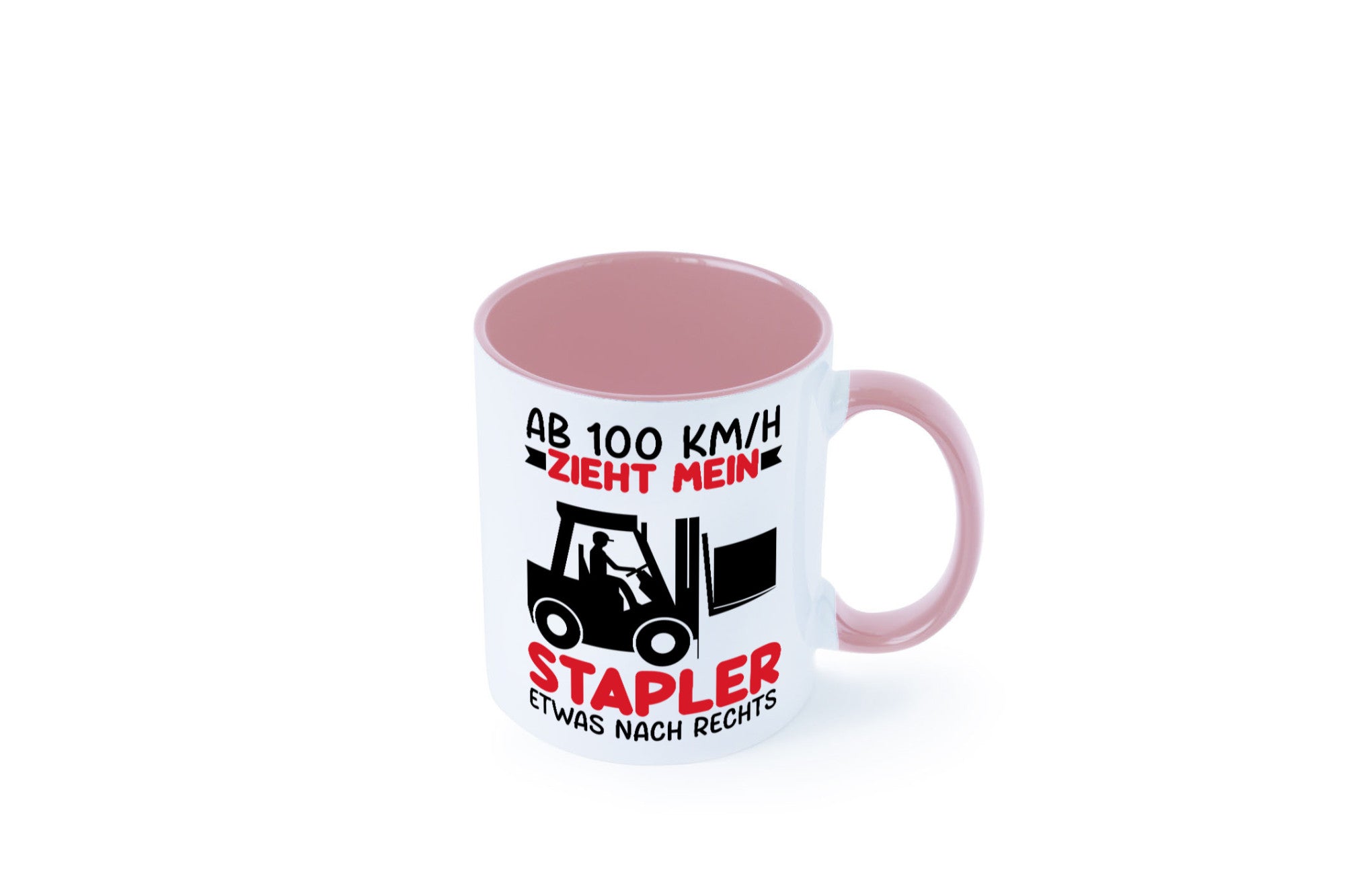 Stapler zieht nach Rechts | Staplerfahrer Arbeit Geschenkidee Kollegen Büro