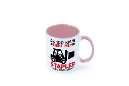 Stapler zieht nach Rechts | Staplerfahrer Arbeit Geschenkidee Kollegen Büro