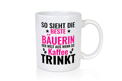 Kaffee trinkt: Bäuerin | Bauernhof Landwirtschaft Geschenk Humor Geschenkidee