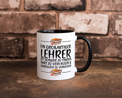 Großartiger Lehrer schwer zu finden | Schule Beste lustiger Spruch Geschenk Tasse