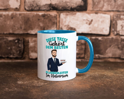 Im Universum: Flugbegleiter | Steward Flughafen Humor Geschenkidee Tasse
