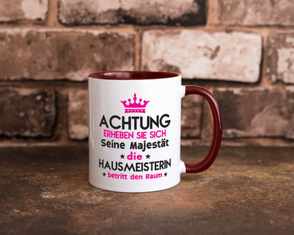 Seine Majestät Hausmeisterin | Hauswart Humor Geschenkidee Tasse