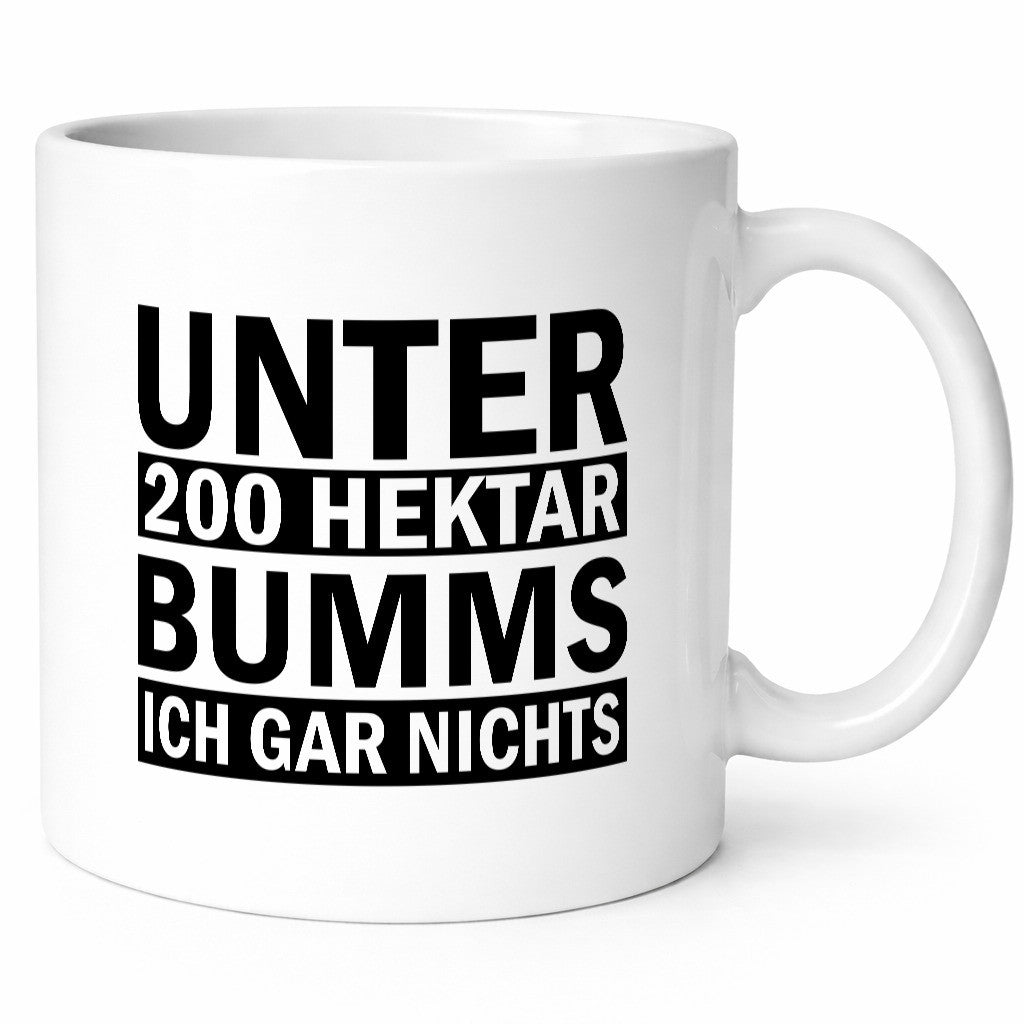 Unter 200 Hektar Bumms ich gar nichts lustiger Spruch Geschenk Humor