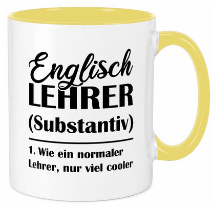 Englisch Lehrer, normal, nur viel cooler Geschenk Humor Geschenkidee lustiger Tasse