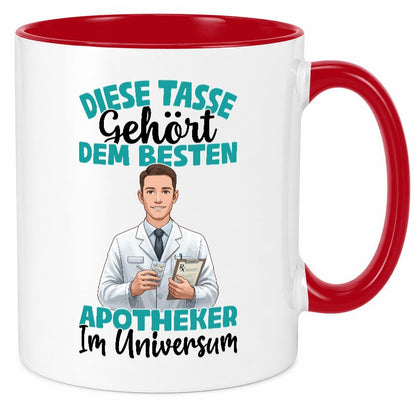 Im Universum: Apotheker | Apotheke Pharmazie Geschenkidee Humor Tasse