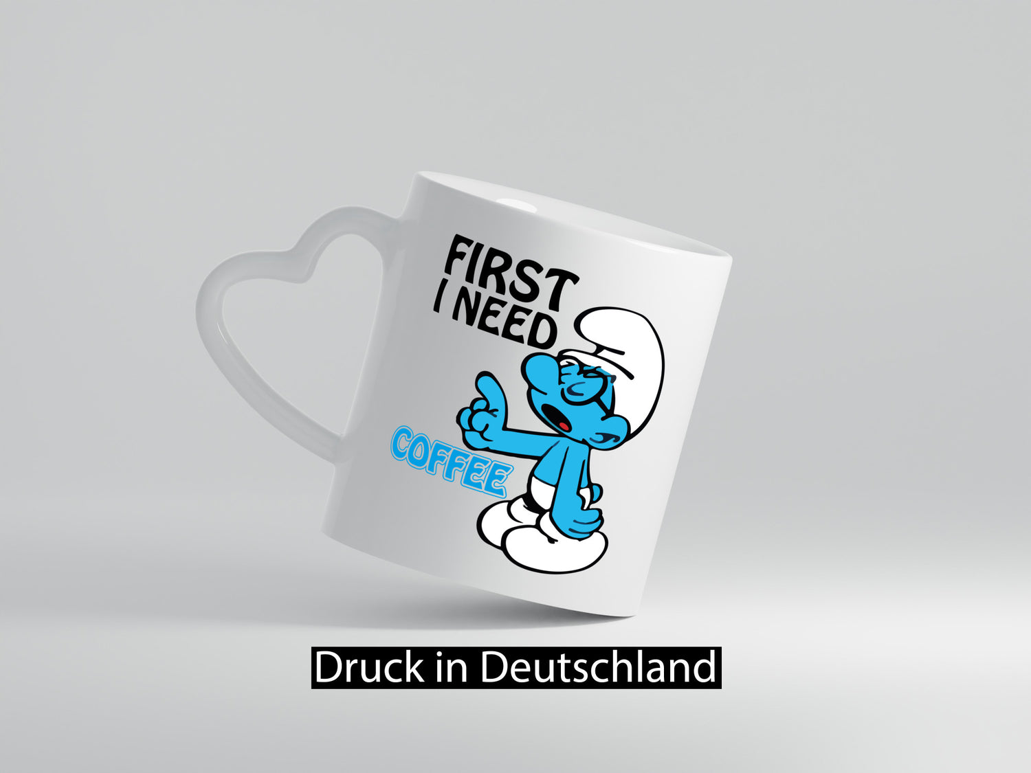 I need a Coffee v2 lustiger Spruch Geschenk Humor Geschenkidee Tasse