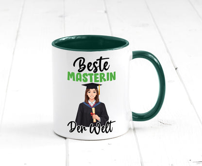 Beste Masterin | Student Uni Studium Humor Geschenkidee Tasse
