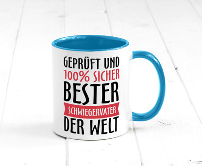 Bester Schwiegervater Geschenk Familie Geschenkidee lustiger Spruch Tasse