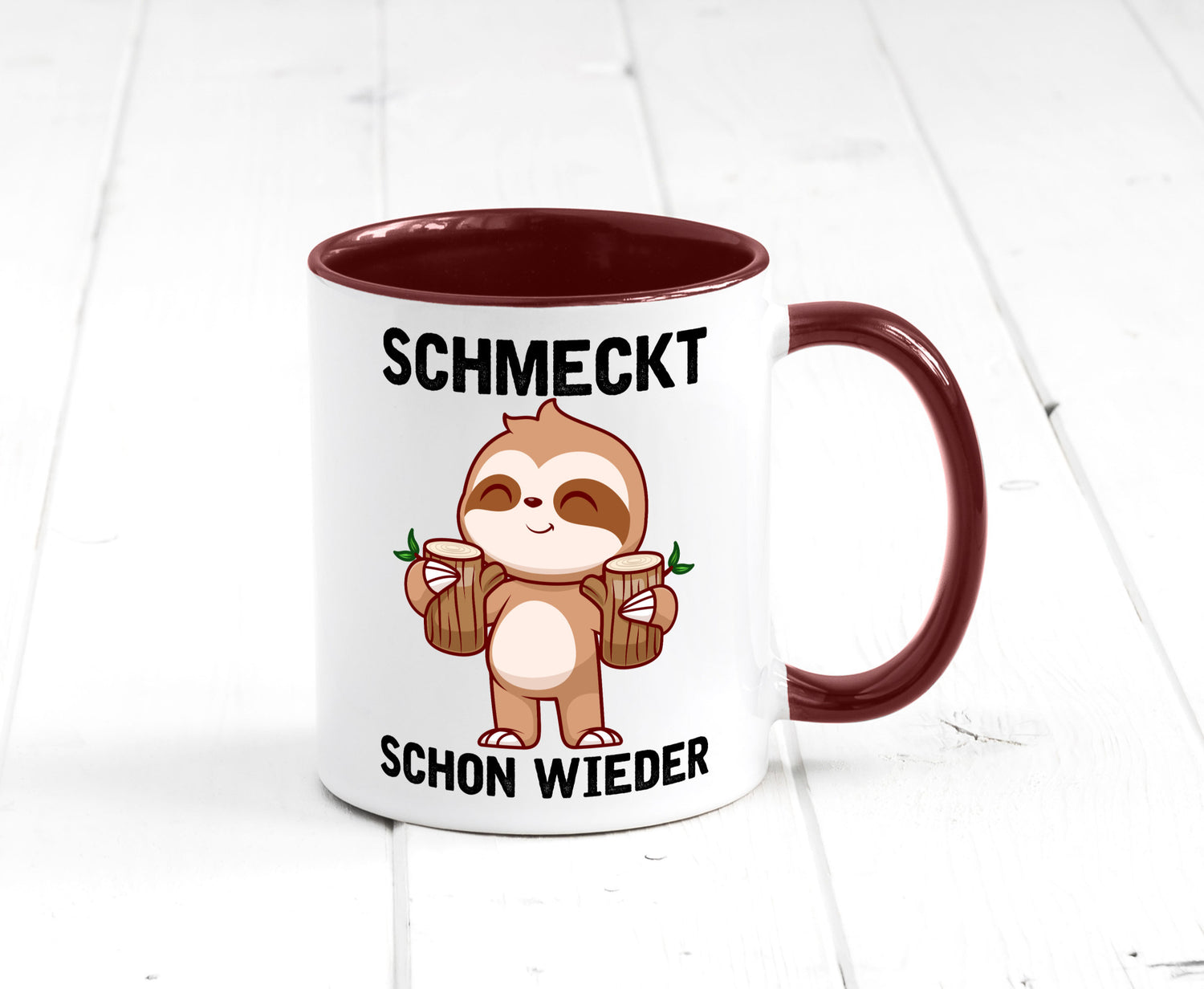 Schmeckt schon wieder | Frankfurt Hessen v2 Geschenkidee Humor Tasse