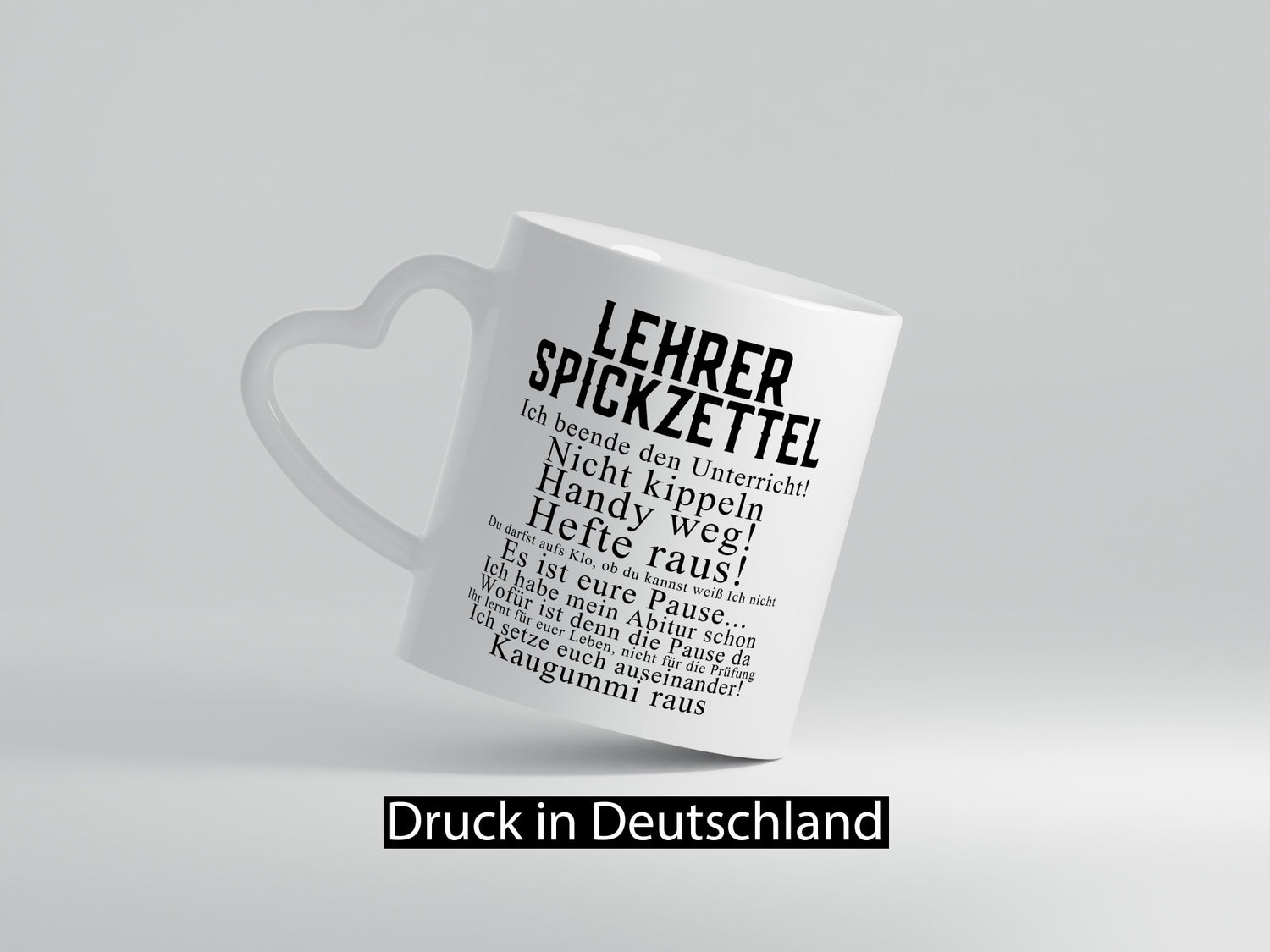 Lehrer Sprickzettel | Lehrerin Schule Geschenkidee Humor Tasse
