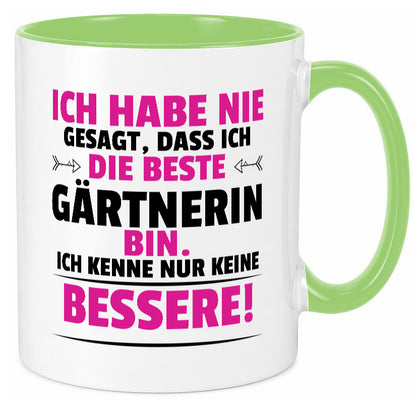 Die Beste Gärtnerin | Gartenbau lustiger Spruch Geschenk Humor Geschenkidee