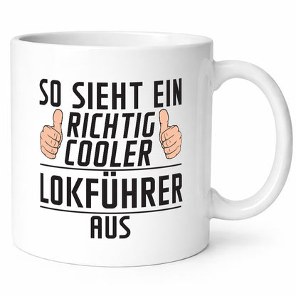 Richtig Cooler Lokführer | Zug Beruf lustiger Spruch Geschenk Arbeit Kollegen