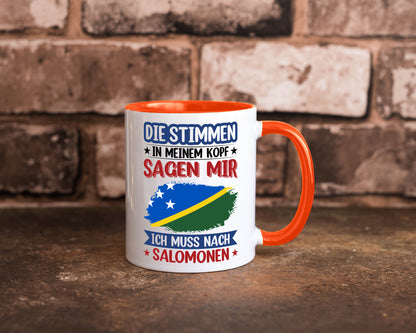 Salomonen | Urlaub Stimmen in meinem Kopf Traumland v2 Humor Geschenkidee Tasse