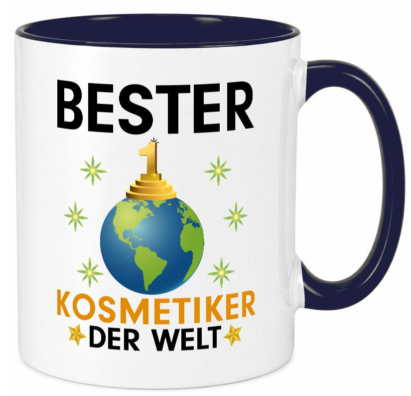 Welt Bester Kosmetiker | Kosmetik Stylist Visagist lustig Humor Geschenkidee Tasse