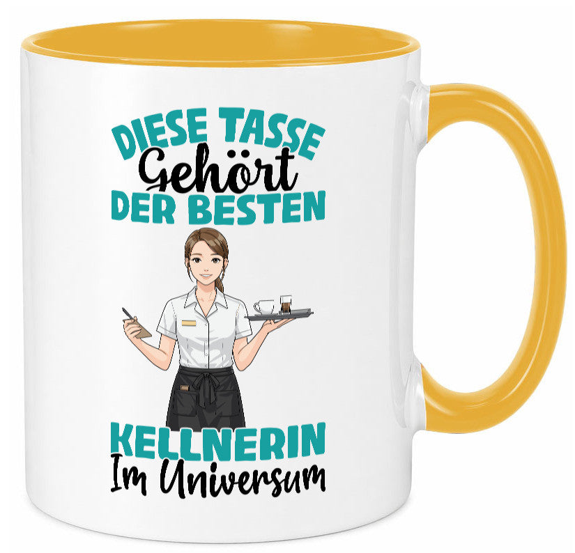 Im Universum: Kellnerin | Beruf kellnern Bedienung Geschenkidee Arbeit Kollegen