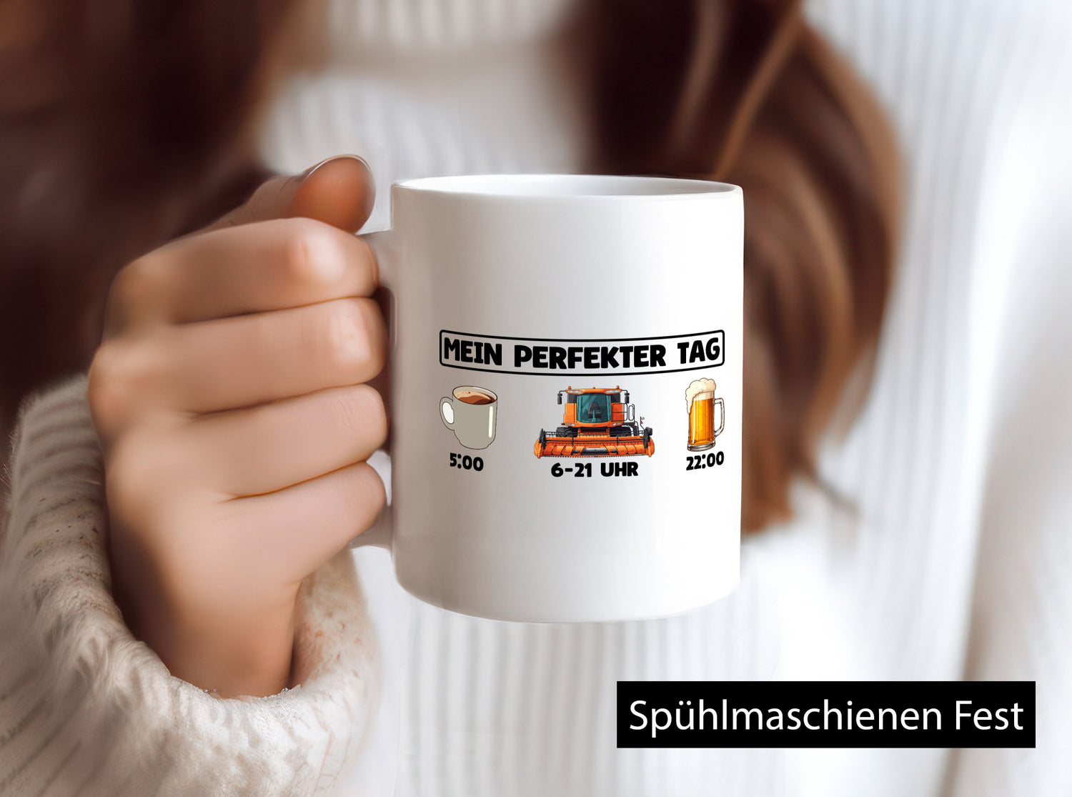Perfekter Tag | Feldarbeit Mähdrescher Landwirt Humor Arbeit Kollegen Büro