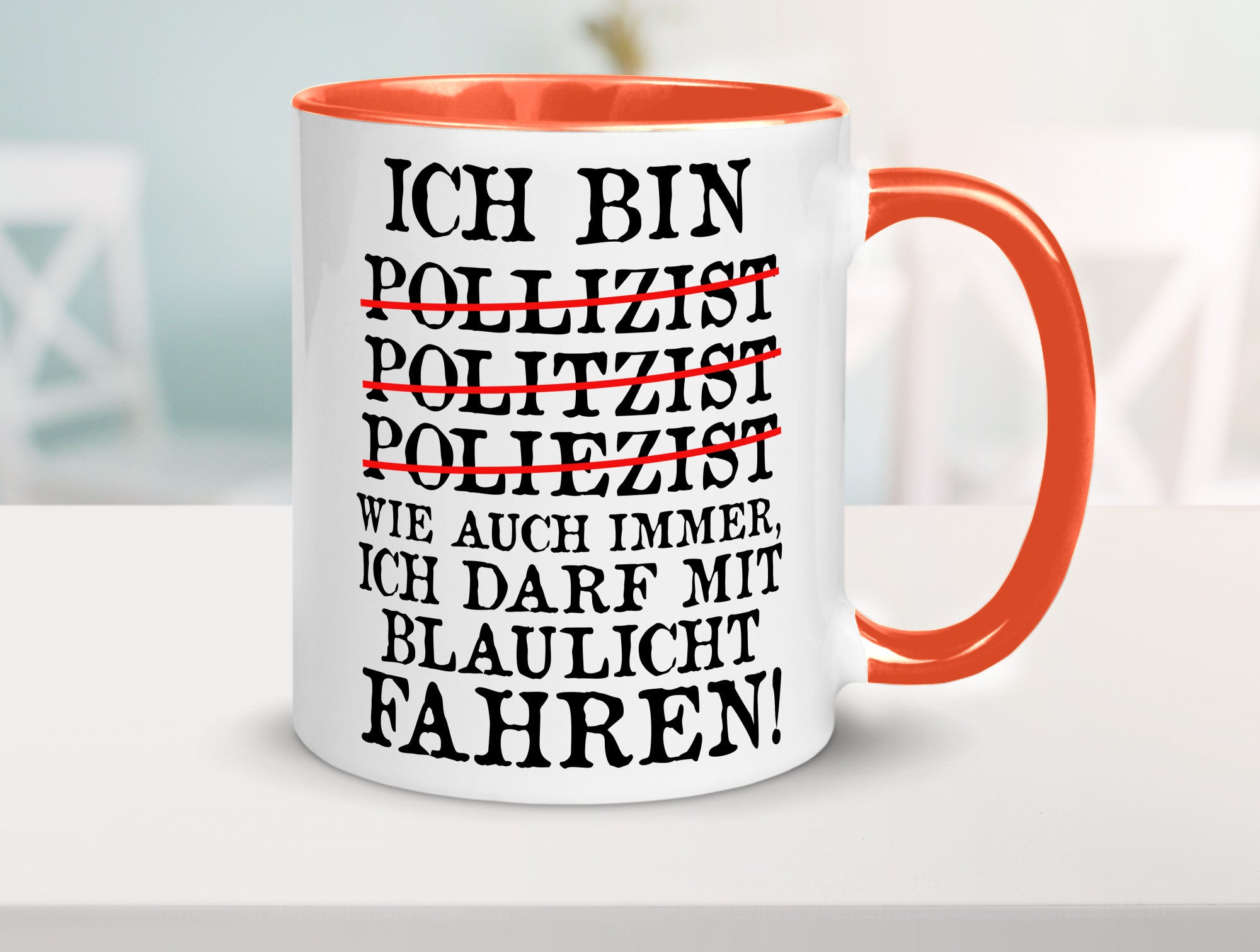 Ich bin Polizist | Blaulicht Polizei Beruf Streife lustig Arbeit Kollegen Büro