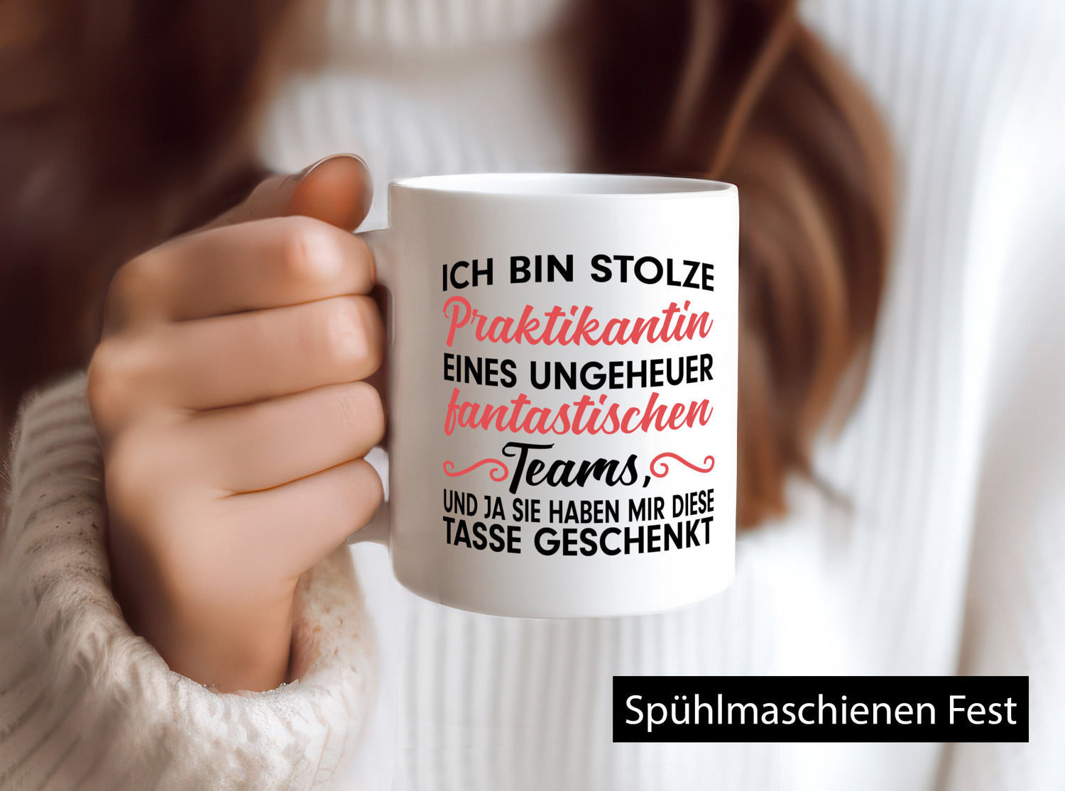 Stolze Praktikantin | Arbeitswelt Tasse Praktikum Geschenk Arbeit Kollegen Büro