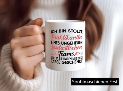 Stolze Praktikantin | Arbeitswelt Tasse Praktikum Geschenk Arbeit Kollegen Büro