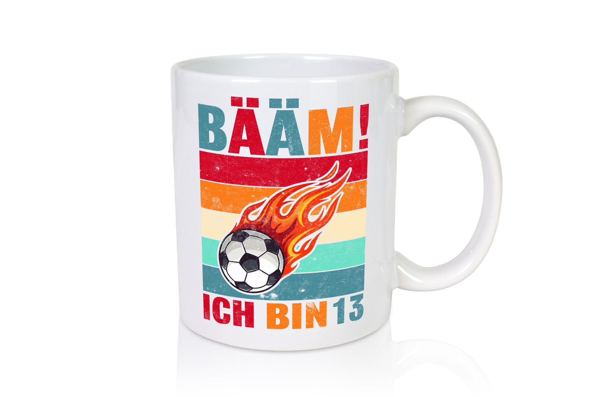 13. Geburtstag | Bääm ich bin 13 Fußball Humor Geschenkidee Tasse