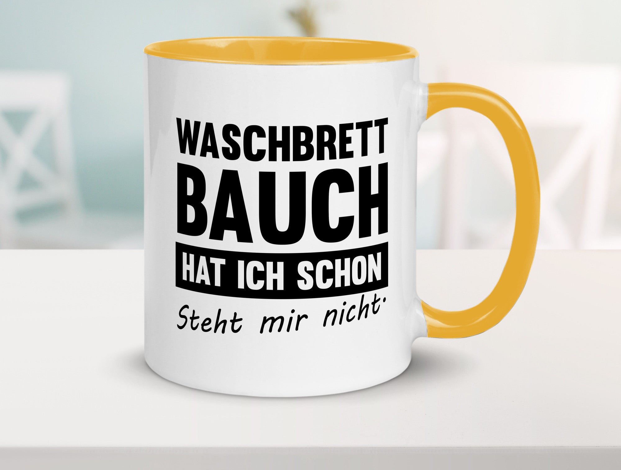 Waschbrettbauch steht mir nicht | Sixpack Gym lustiger Spruch Geschenk Humor