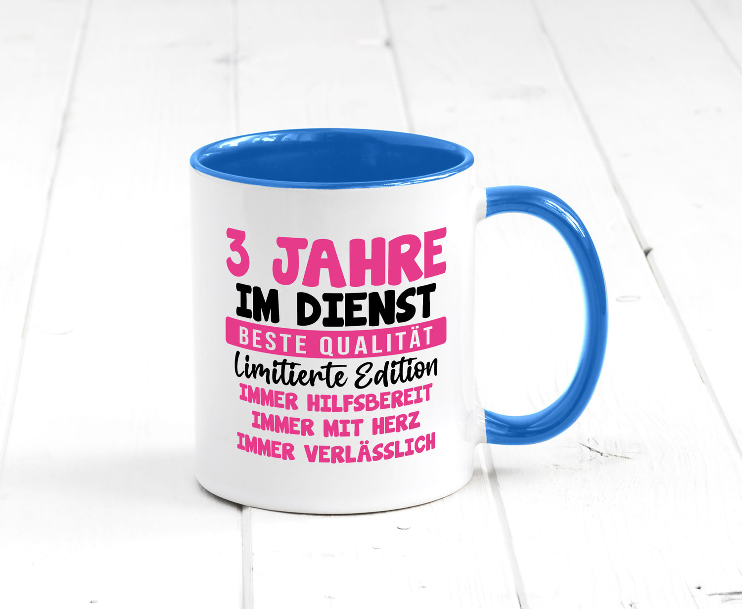 3 Jahre im Dienst | Jubiläum Arbeit v10 lustiger Spruch Geschenk Kollegen Büro