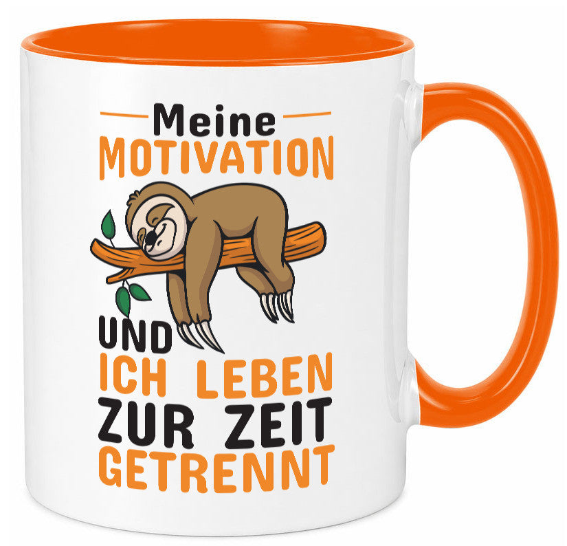 Keine Motivation | Faultier Tasse Büro Humor faul Geschenk Arbeit Kollegen