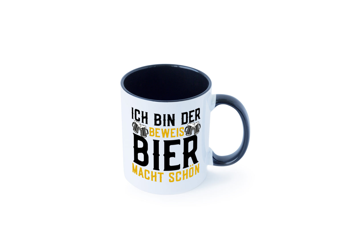 Beweis Bier macht schön | Biertrinker Party Pils Geschenk Humor Geschenkidee Tasse