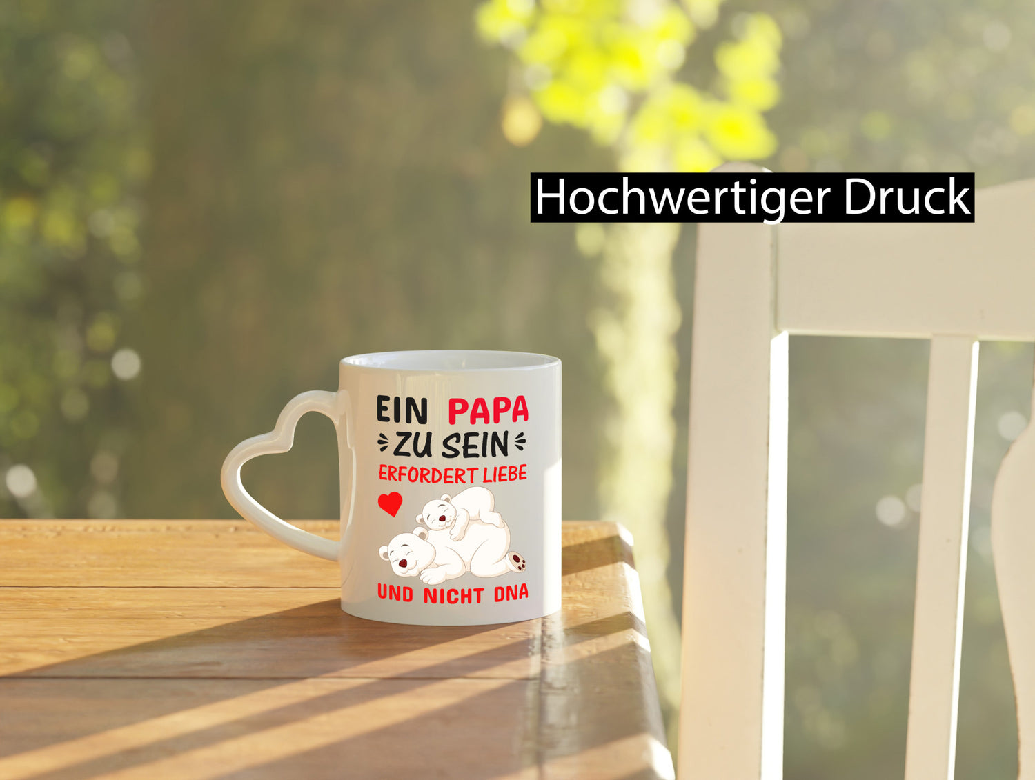 Papa sein | Stiefvater Tasse Liebe nicht DNA Kinder Geschenkidee Familie Humor