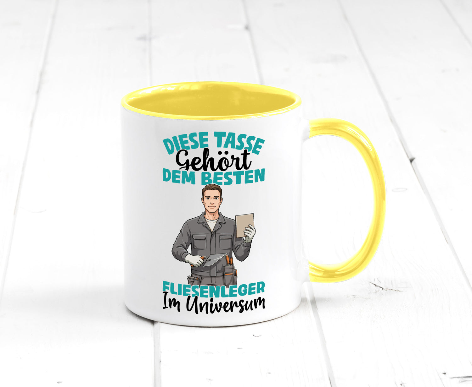 Im Universum: Fliesenleger | Fliesenlegen Bau Geschenk Humor Geschenkidee