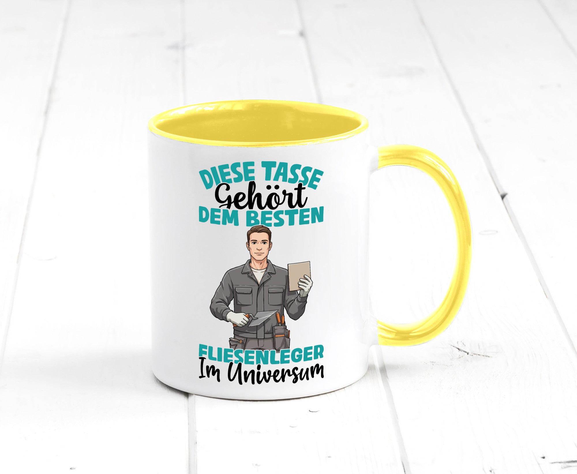 Im Universum: Fliesenleger | Fliesenlegen Bau Geschenk Humor Geschenkidee