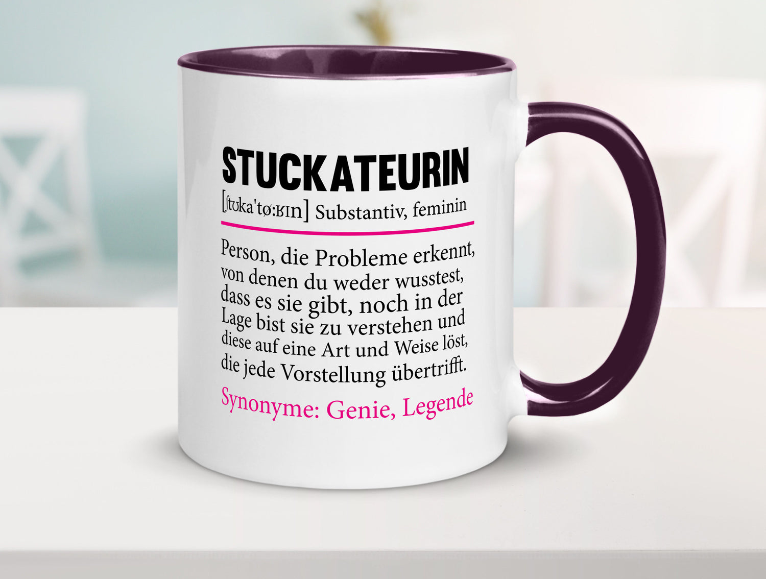 Stuckateurin | Innenausbau Beruf Humor Spruch Arbeit Kollegen Büro Geschenkidee